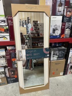 Origin 21 24-in W x 65-in H White Beveled Full Length Floor Mirror