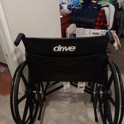 Two Plus-Size Manual Wheelchairs 