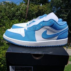 New Air Jordan 1 Low Men Size 10.5 Legend Blue