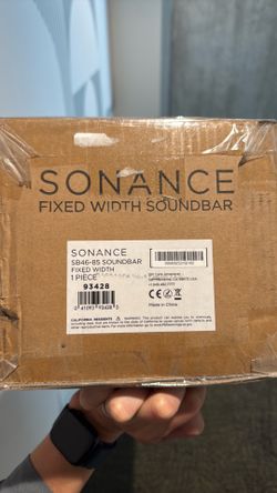 Sonance - SB46-85 - 3.0-Channel Soundbar Fixed Width for 85" Display  - Black