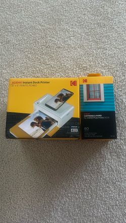 Kodak Instant Dock Printer 4" ×6" Prints PD460 & Cartridge & Paper