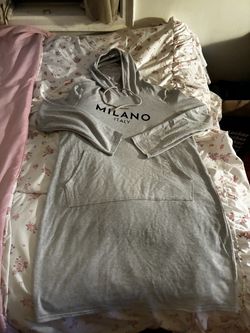 Milano Italy Gray Graphic Hoodie