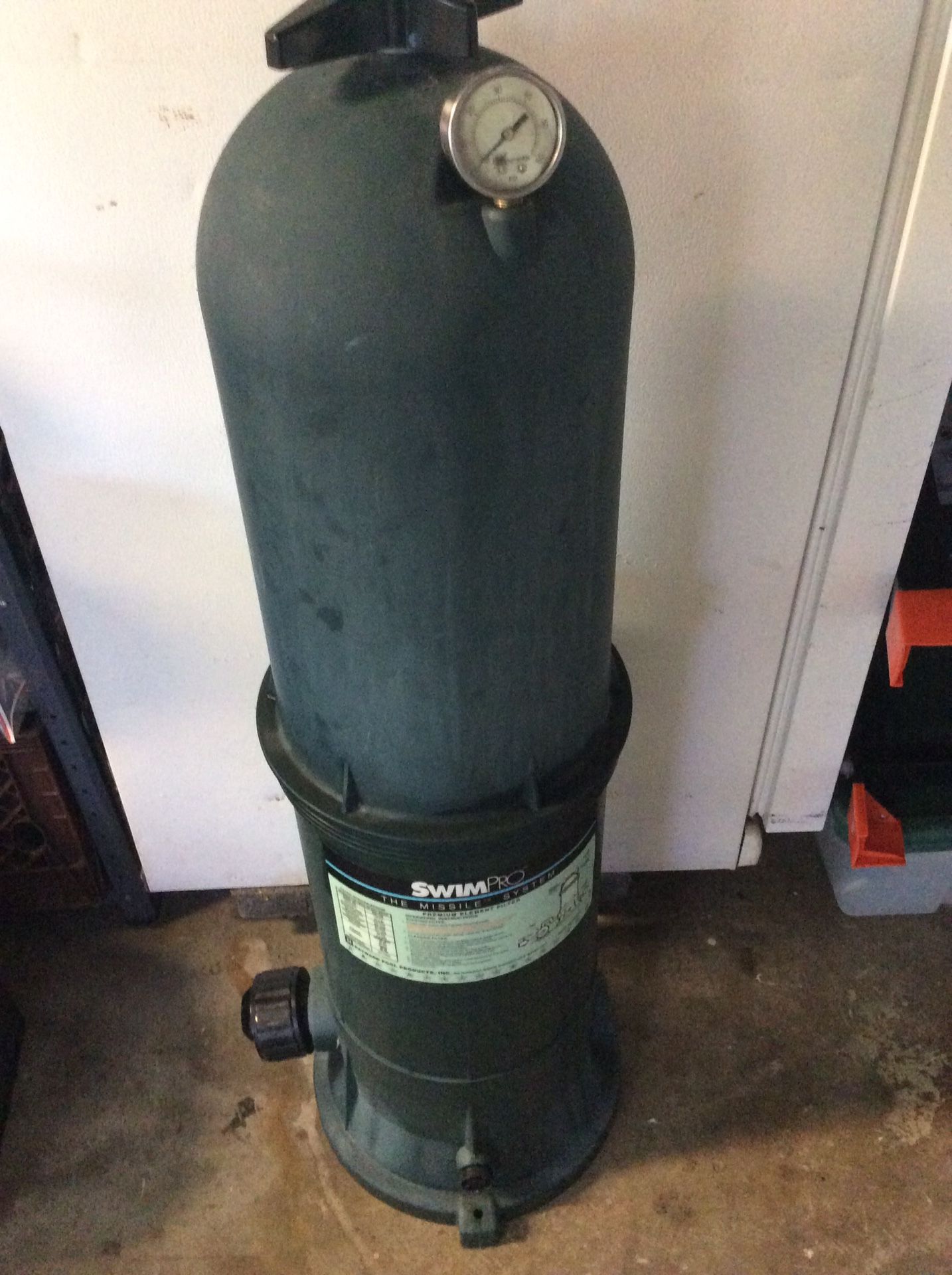 Hayward swim pro missile system filter , sw1750
