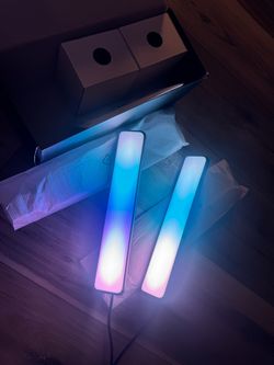 Govee Smart Light Bar, RGBICWW TV Lights for Living Room, Gaming, Black Compatible with SmartThings, Matter, Alexa, LED Light Bar with Scene and Music