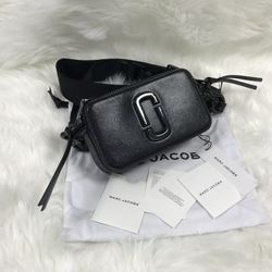 Marc Jacobs Colorblock Snapshot Crossbody bag   Black