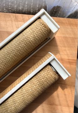 Natural Woven Window Shades – Pair
