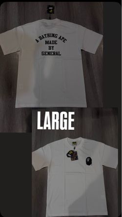 LARGE WHITE BAPE