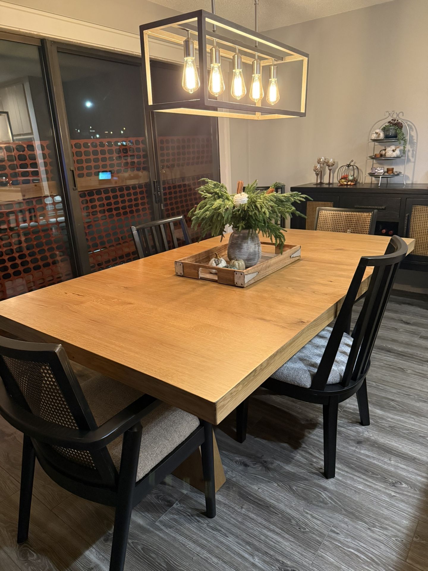 Dining Table Set W/Buffet