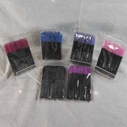 Disposable Mascara Wands 300 Pieces Multicolored