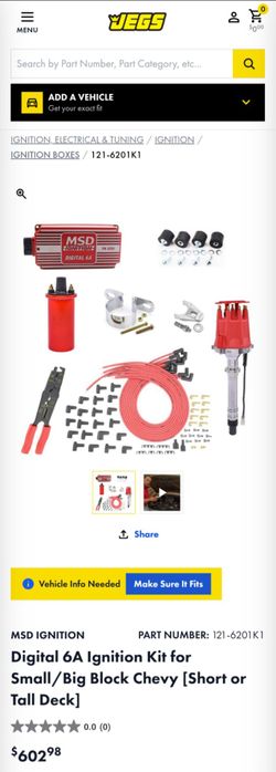 Digital 6A Ignition Kit for Small Block or Big Block Chevy