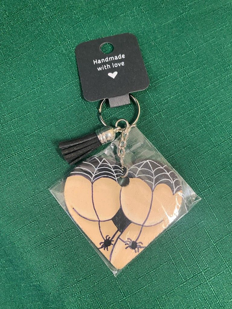 Spiderweb Keychain