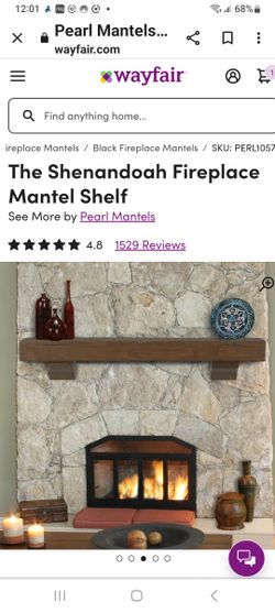 5 Foot Wood Mantel
