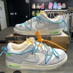 Nike Dunk Low Off White Lot 2 Sz 9