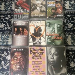 Cassette tape lot rap hip-hop, r&b, soul Nina Simone, Snoop Dogg etc