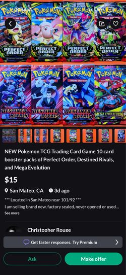 Don’t buy from this guy he’s selling perfect order for 15 a pack