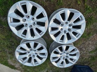 19-21 Chevy Chevrolet Silverado 1500 Gmc Sierra Wheel Rim Rin 20” 20 Inch Inches Pulgadas 2019 2020 2021