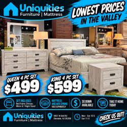 Queen 4 pc bedroom set