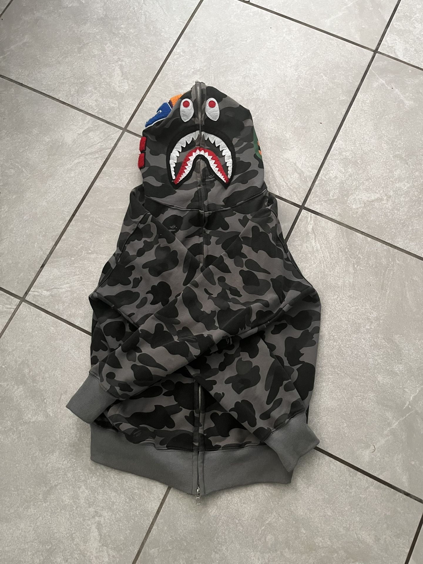 camo bape hoodie