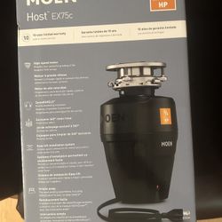 Host Series 3/4-HP Continuous Feed Space Saving Garbage Disposal with Sound Reduction