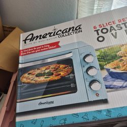 Brand New In Box Never Opened Americana Toaster Oven 6 Slice 