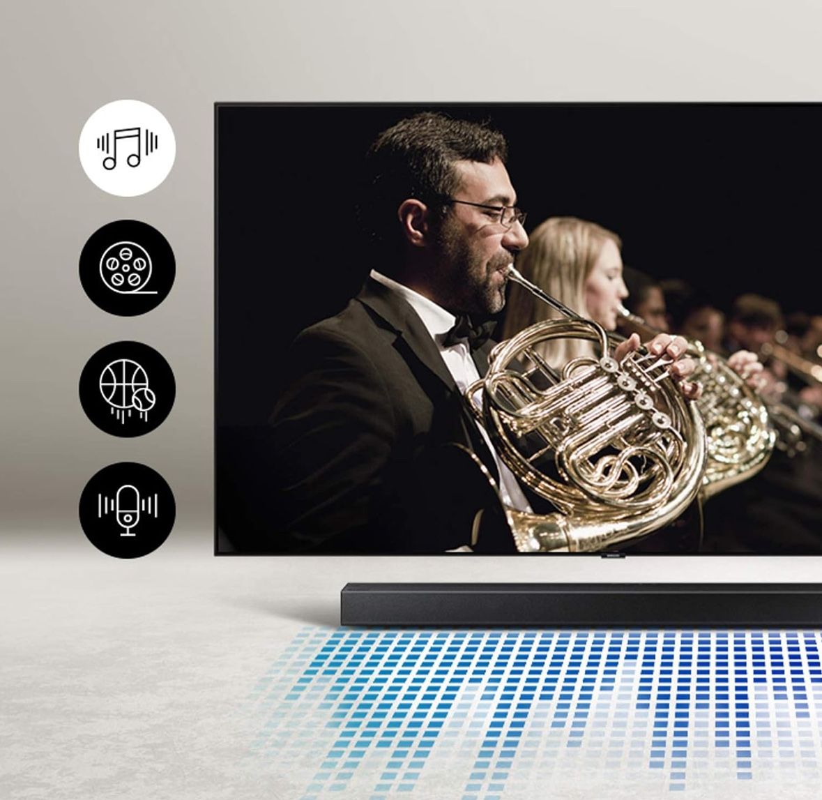 SAMSUNG SOUNDBAR. HW-C450 2.1ch  w/DTS Virtual X, Subwoofer Included