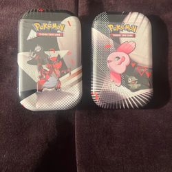 Black Bolt & White Flare Mini Tins