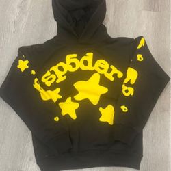 Sp5der Hoodie Yellow And Black