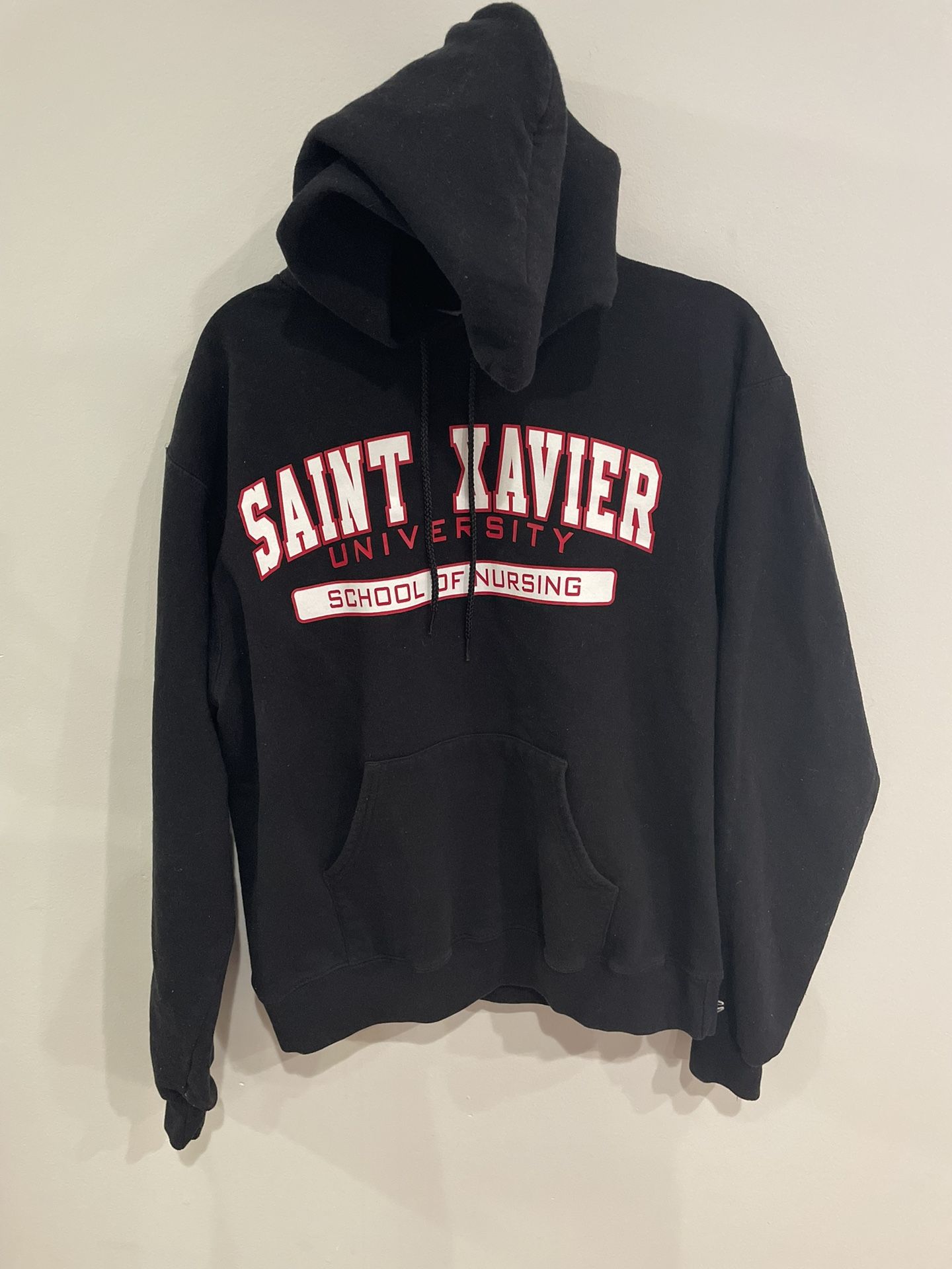 Champion St. Xavier School Of Nursing Black Hoodie Size Medium Womens Sweatshirt