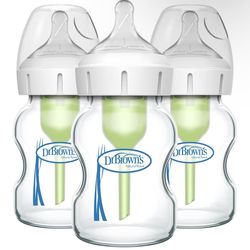 Dr. Brown 5oz. 3 Pack Glass Bottles! Brand New!