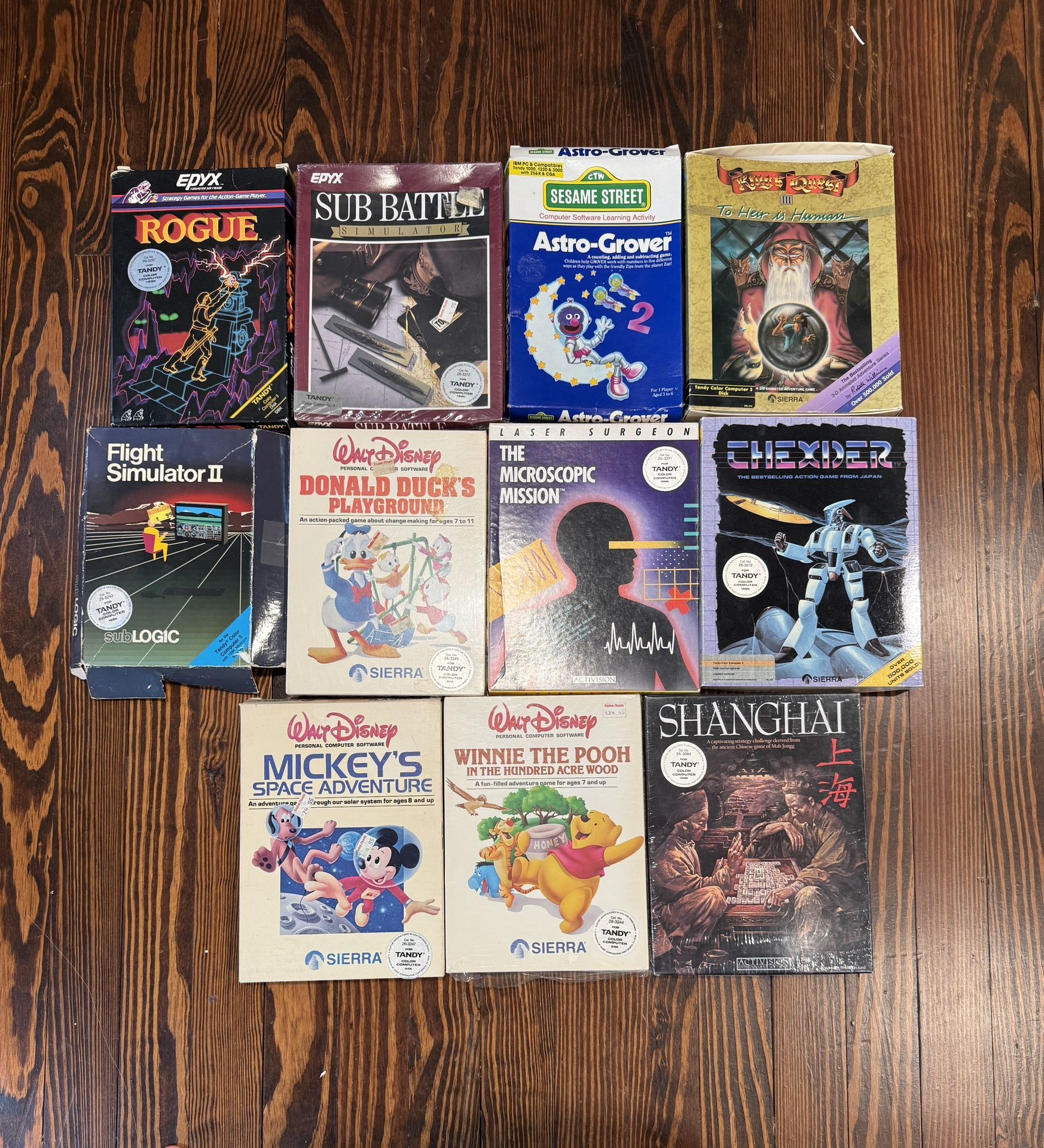 Vintage Tandy Color Computer Games Lot