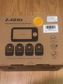 Baby Monitor 5” Screen 4 Cameras No Wi-Fi