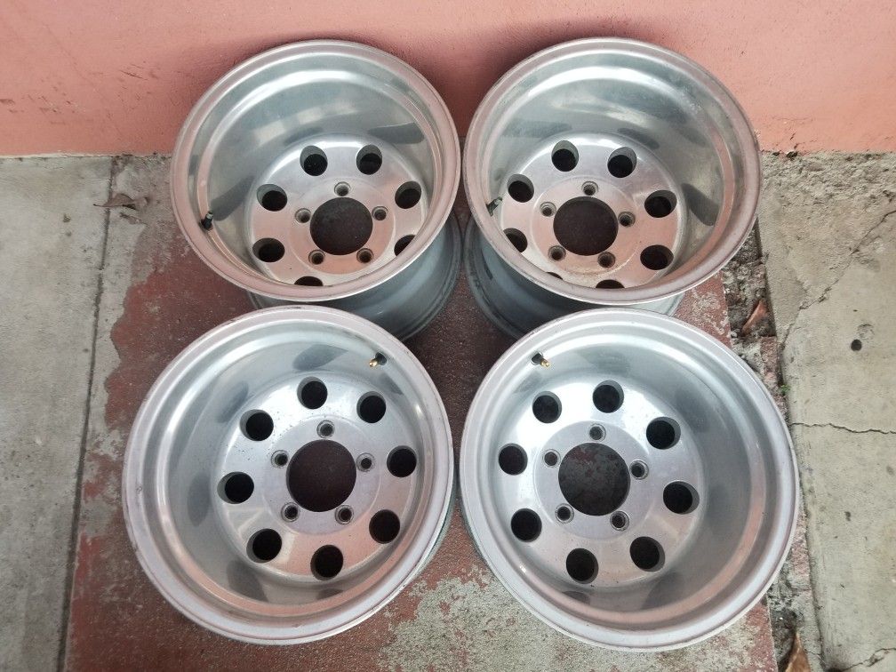 15x12 Alcoa Wheels Rims 5x5.5 Ford F150 Bronco Lug Pattern Eagle Alloy