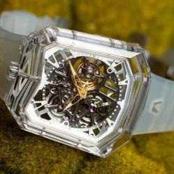 AVENTI A11 Sapphire Tourbillon Skeleton All Sapphire Case 