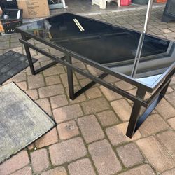 Glass /Metal Coffee Table