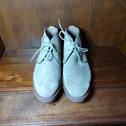 Mens BANANA REPUBLIC Desert Chukka Boots size 10 Light Brown Suede Leather Ankle