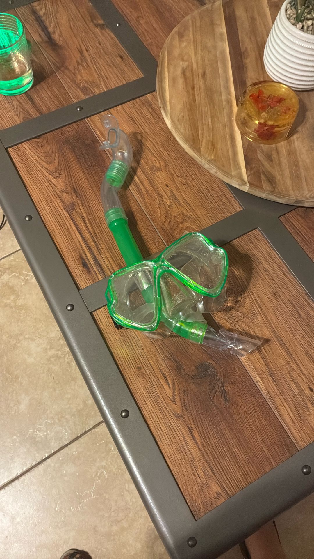 Snorkel Gear Neon Green 