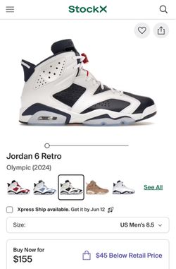 Jordan 6 Retro Olympic (2024)