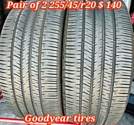 Pair of 2 Goodyear tires 255/45/r20 ‼️ free instalation and balance ‼️