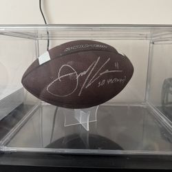 Julian Edelman Signed Football