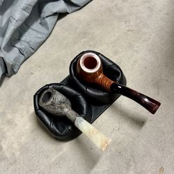 Two pipes with stand