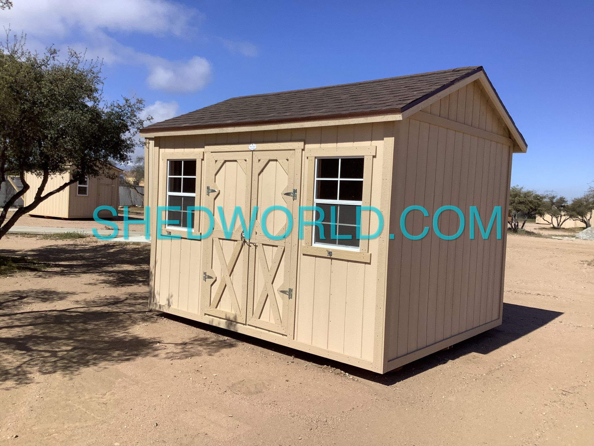 12x10 Tall Peak Shed $5,683 Plus Tax / Plus Delivery