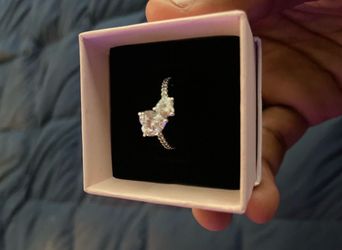 Pandora double heart ring
