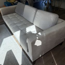 Used Gray Couch And Two Chairs 