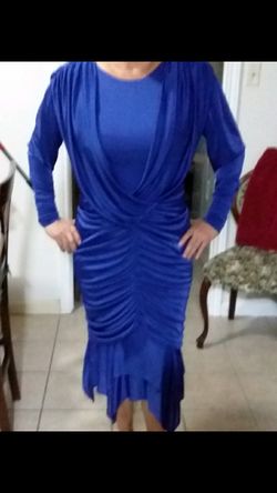 Stretchy satin dress