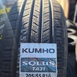 205/55/16 KUMHO SOLUS TA31  🏁Mounted same day  📲 Call / DM for a quote.