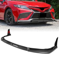 For 2021-2024 Toyota Camry SE XSE Carbon Look Front Bumper Lip Splitter Spoiler -(2-PU-212-PCF