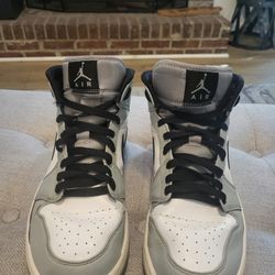 Air Jordans Ones Gray & White