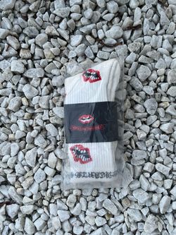 Chrome Heart Socks Black White / Red / 2 Larges