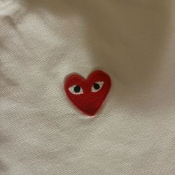 Comme des Garçons PLAY White Polo Shirt