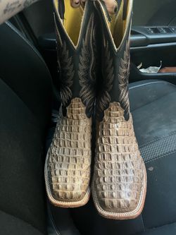 Cavenders caiman tail boots sz 13